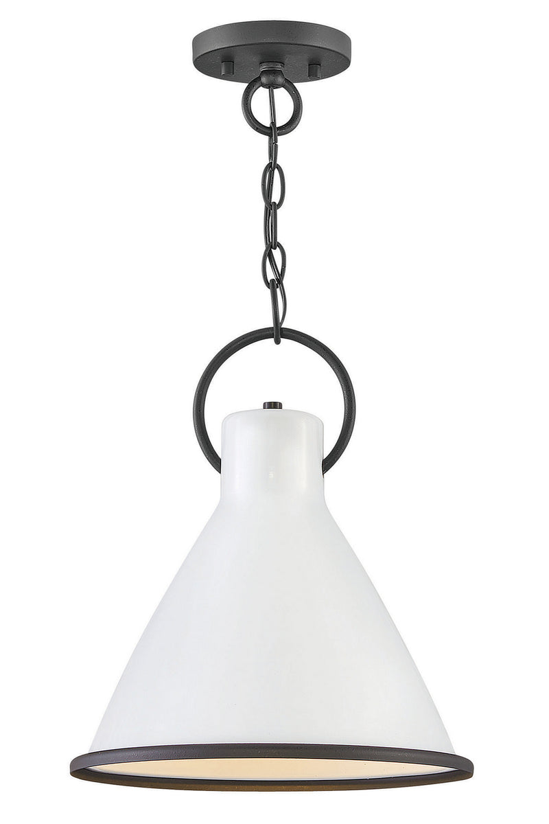 Hinkley 3557PT LED Pendant, Polished White