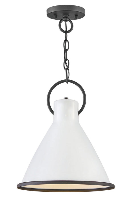 Hinkley 3557PT LED Pendant, Polished White