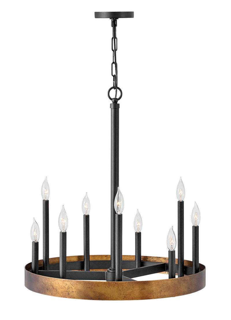 Hinkley 3866WA LED Chandelier, Weathered Brass