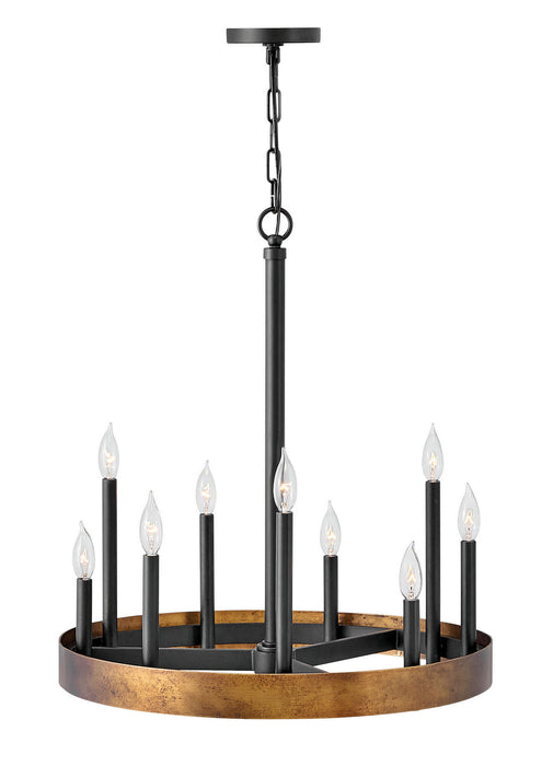 Hinkley 3866WA LED Chandelier, Weathered Brass
