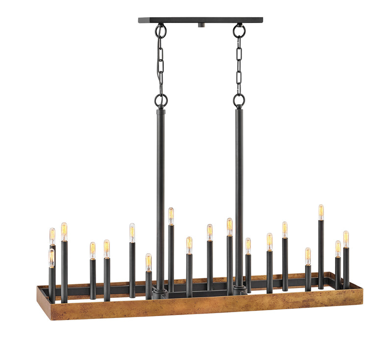 Hinkley 3868WA LED Chandelier, Weathered Brass