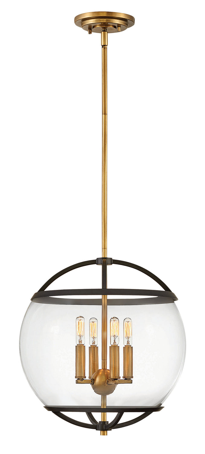 Hinkley 3934BK LED Chandelier, Black