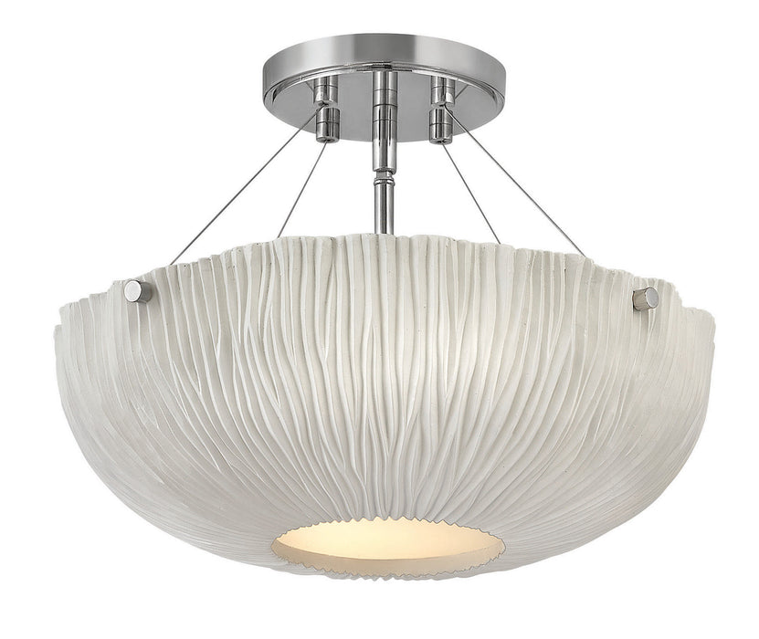 Hinkley 43203SHW LED Foyer Pendant, Shell White
