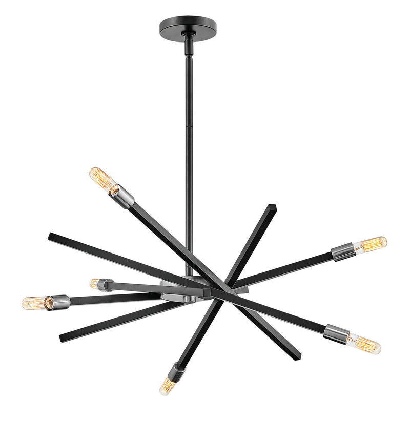 Hinkley 4765SK LED Chandelier, Satin Black