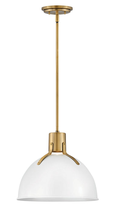 Hinkley 3487PT LED Pendant, Polished White