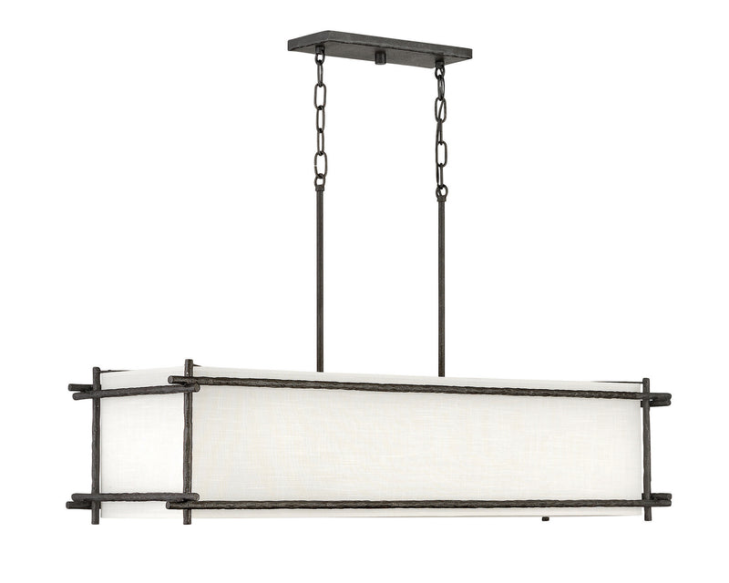 Hinkley 3676FE LED Chandelier, Forged Iron