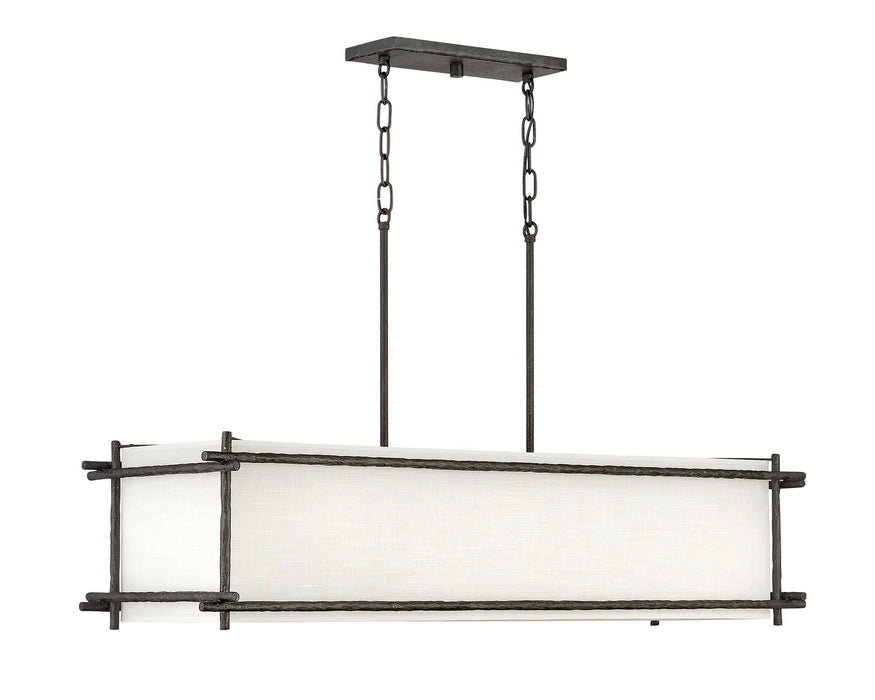 Hinkley 3676FE LED Chandelier, Forged Iron