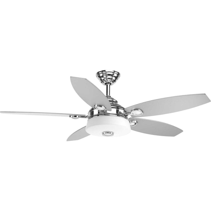 Progress Lighting P2544-1530K 54" Ceiling Fan, Polished Chrome