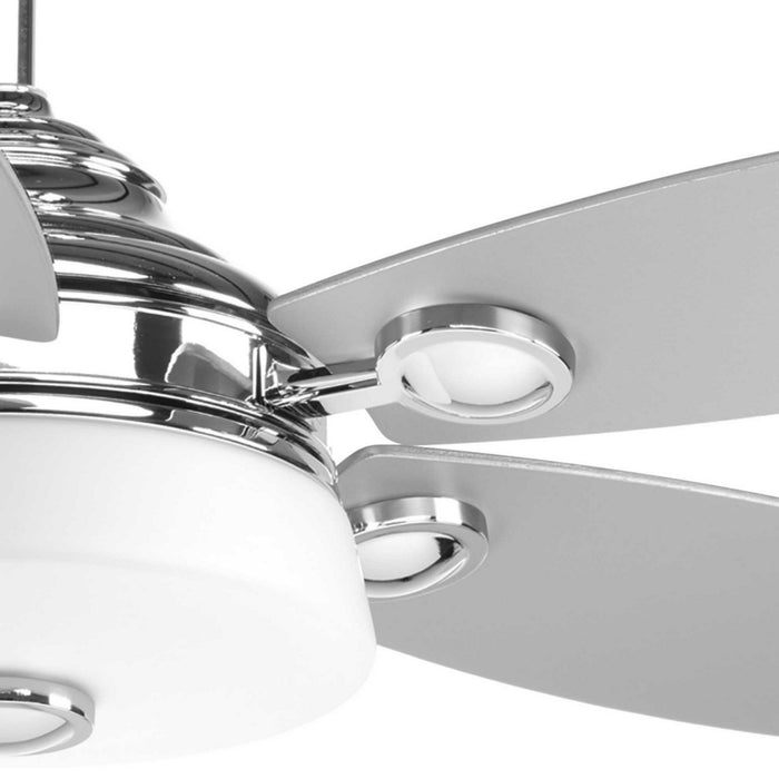 Progress Lighting P2544-1530K 54" Ceiling Fan, Polished Chrome