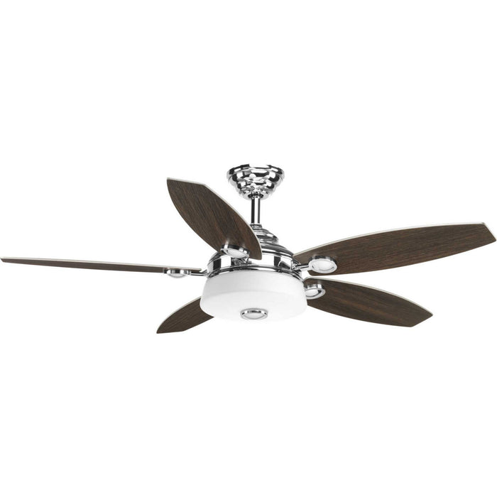 Progress Lighting P2544-1530K 54" Ceiling Fan, Polished Chrome