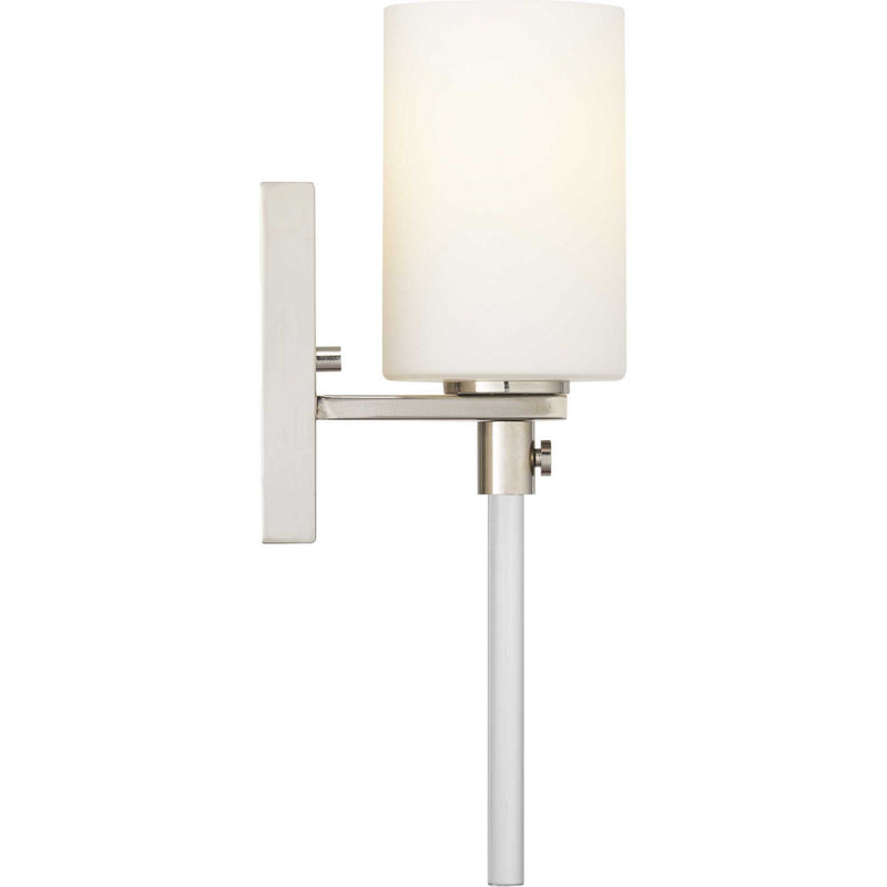 Progress Lighting P300197-104 One Light Bath, Polished Nickel