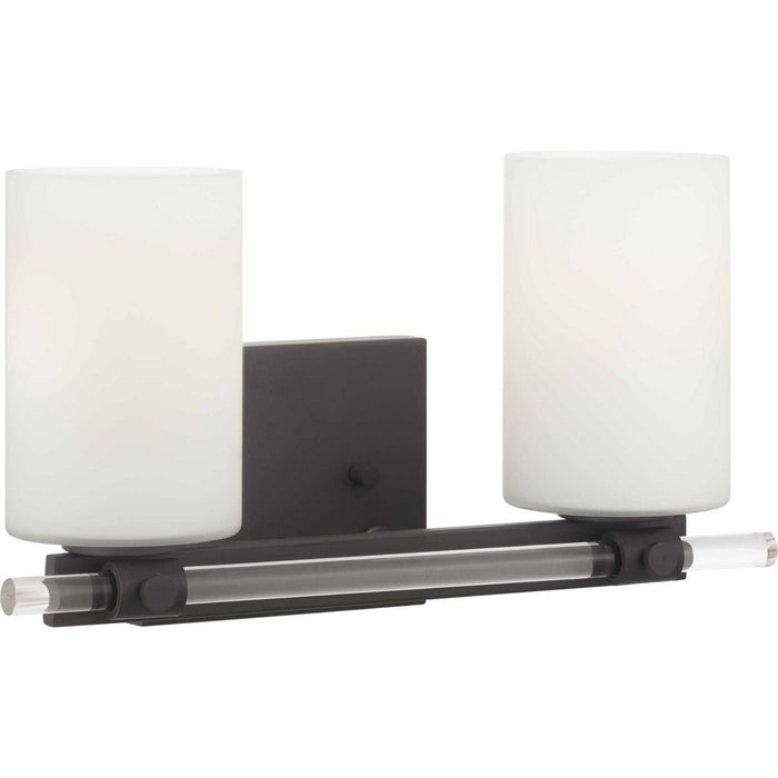Progress Lighting P300198-031 Two Light Bath, Black