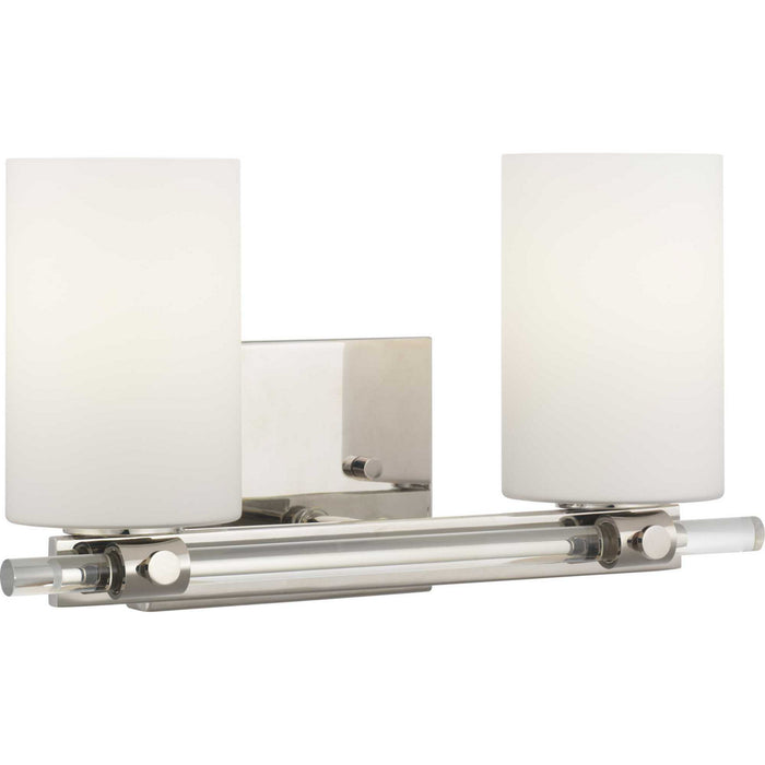 Progress Lighting P300198-104 Two Light Bath, Polished Nickel