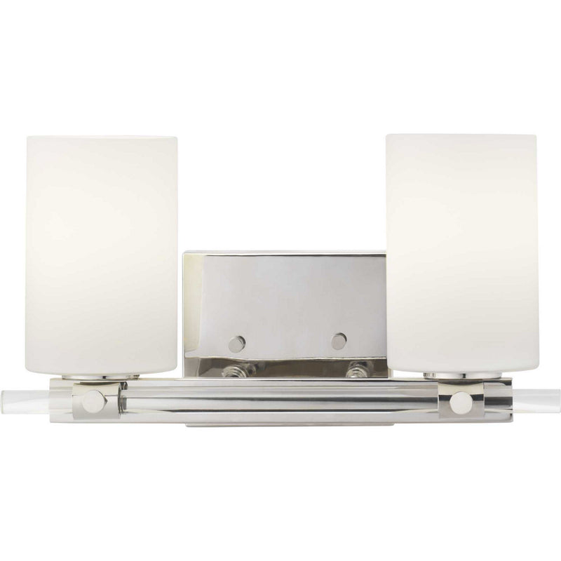 Progress Lighting P300198-104 Two Light Bath, Polished Nickel