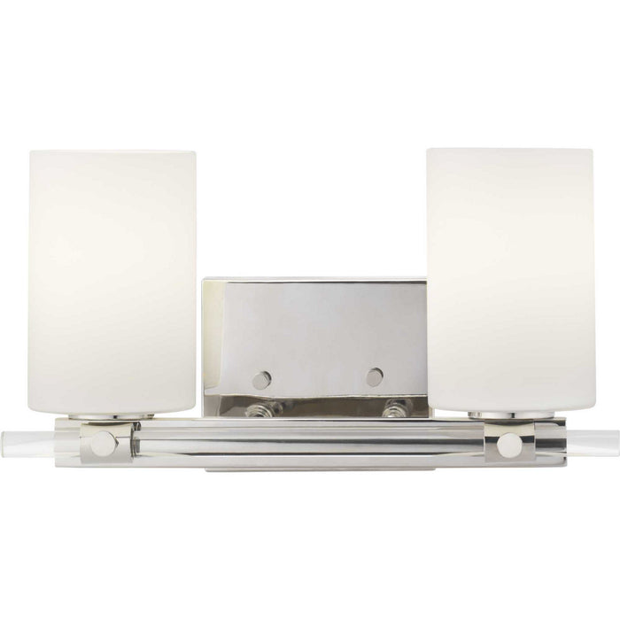 Progress Lighting P300198-104 Two Light Bath, Polished Nickel