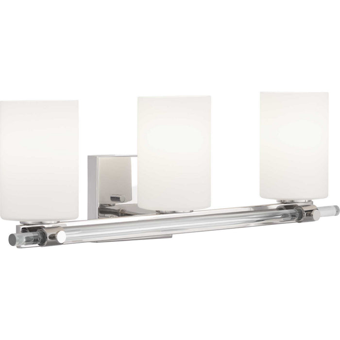 Progress Lighting P300199-104 Three Light Bath, Polished Nickel