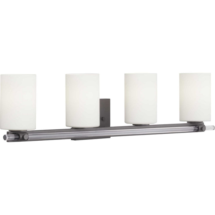 Progress Lighting P300200-031 Four Light Bath, Black