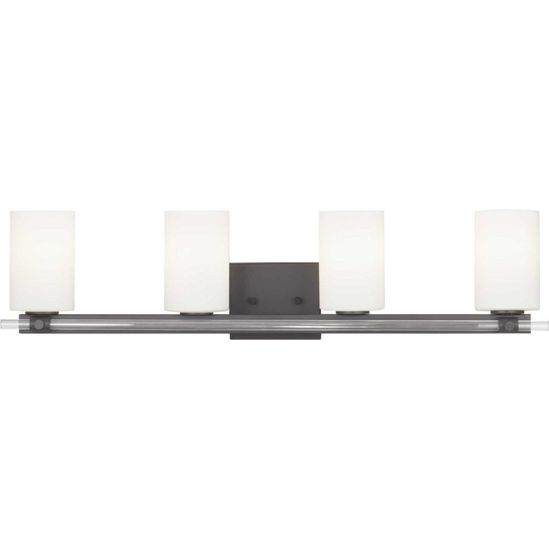 Progress Lighting P300200-031 Four Light Bath, Black