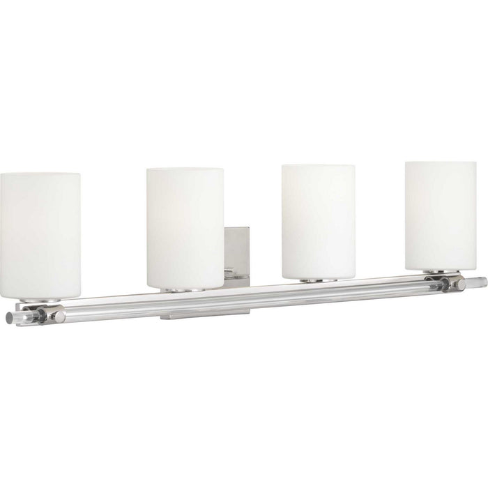 Progress Lighting P300200-104 Four Light Bath, Polished Nickel