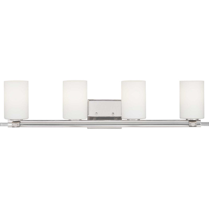 Progress Lighting P300200-104 Four Light Bath, Polished Nickel