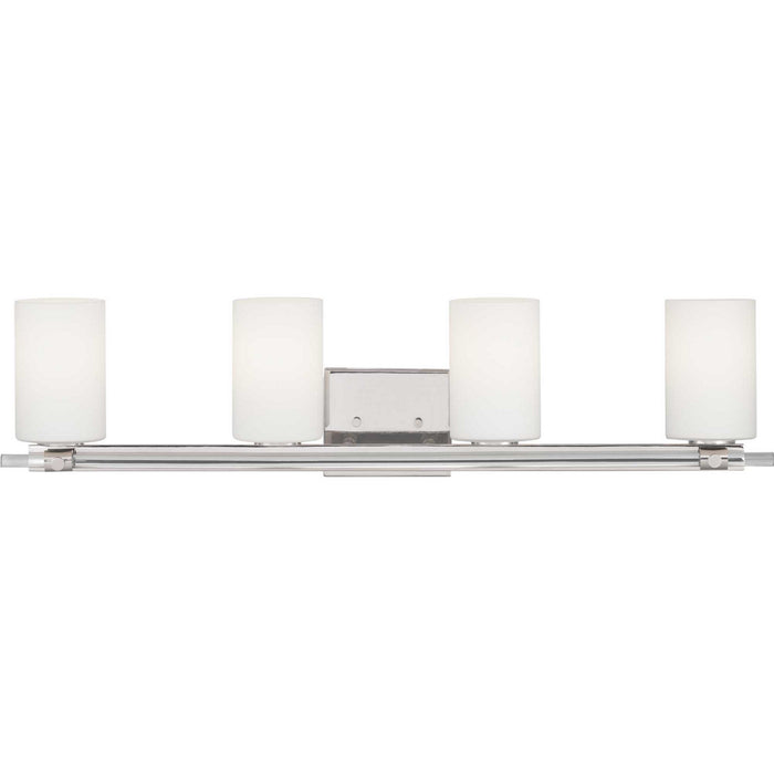 Progress Lighting P300200-104 Four Light Bath, Polished Nickel