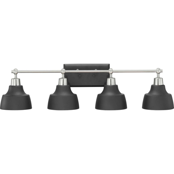 Progress Lighting P300203-009 Four Light Bath, Brushed Nickel