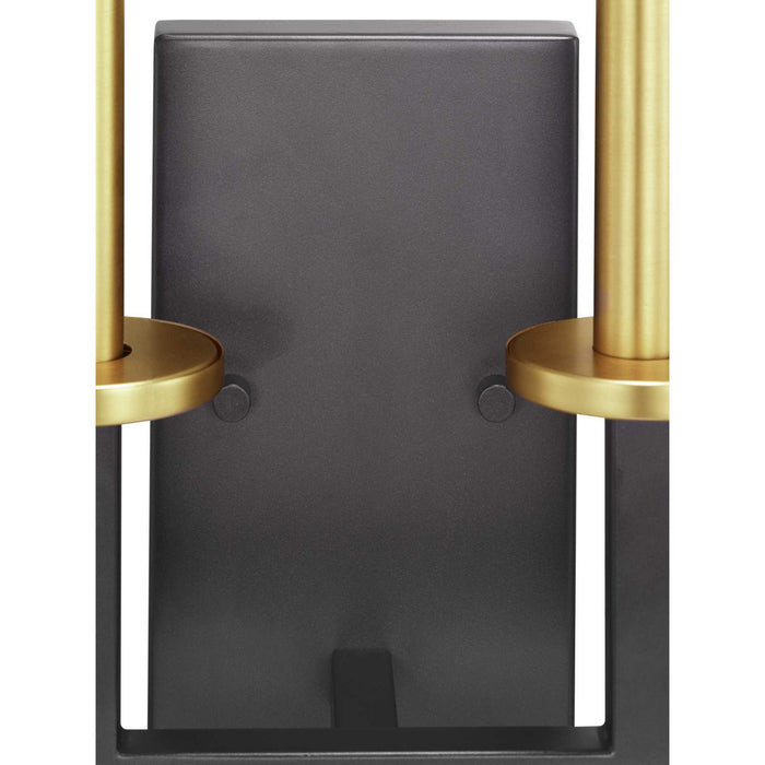 Progress Lighting P300214-143 Two Light Wall Bracket, Graphite