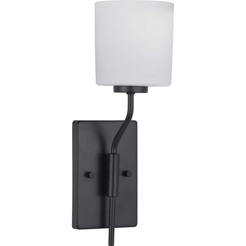 Progress Lighting P300222-031 One Light Wall Bracket, Black