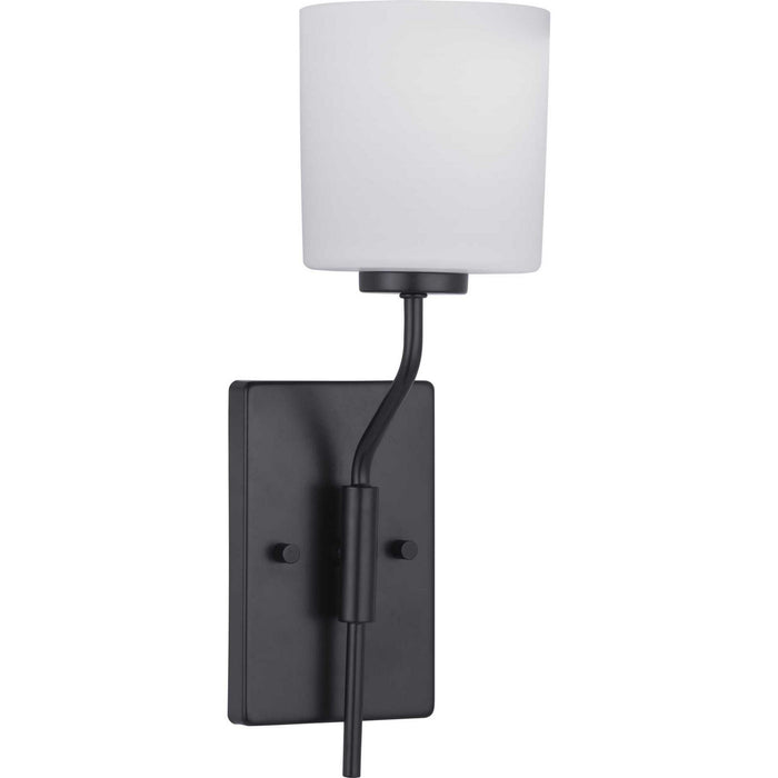 Progress Lighting P300222-031 One Light Wall Bracket, Black