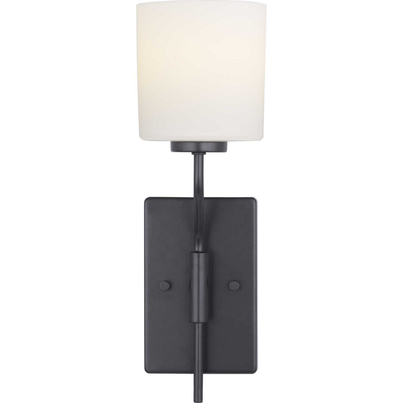 Progress Lighting P300222-031 One Light Wall Bracket, Black