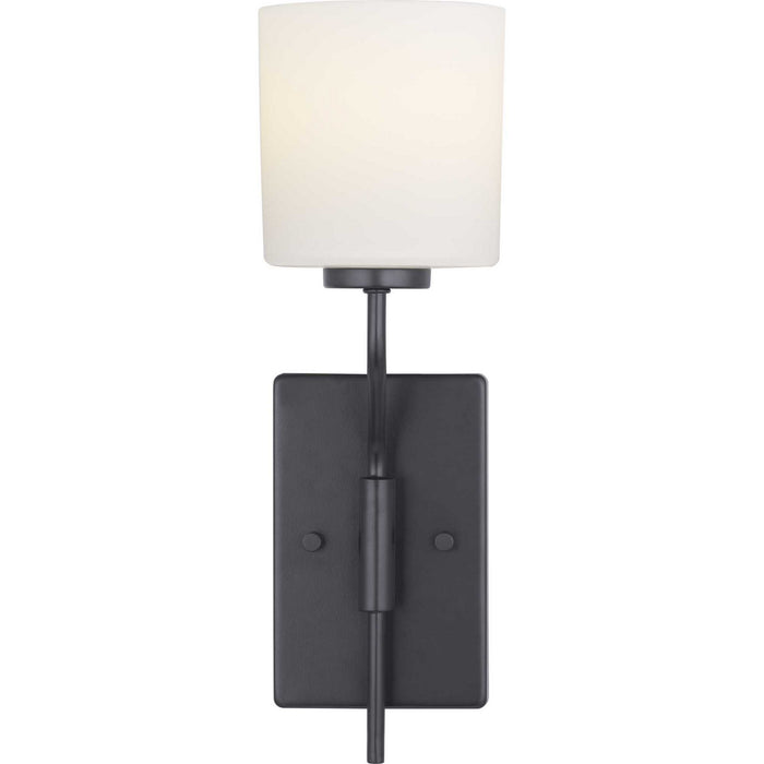 Progress Lighting P300222-031 One Light Wall Bracket, Black