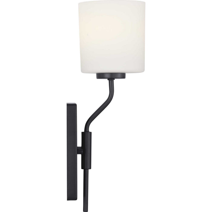 Progress Lighting P300222-031 One Light Wall Bracket, Black