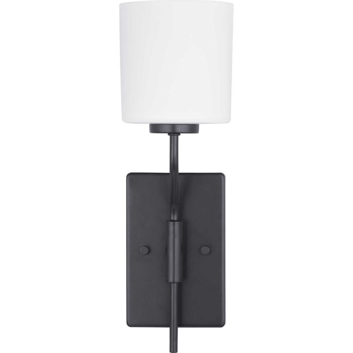 Progress Lighting P300222-031 One Light Wall Bracket, Black