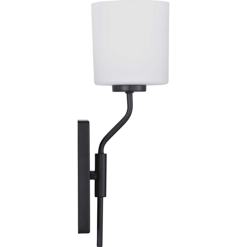 Progress Lighting P300222-031 One Light Wall Bracket, Black