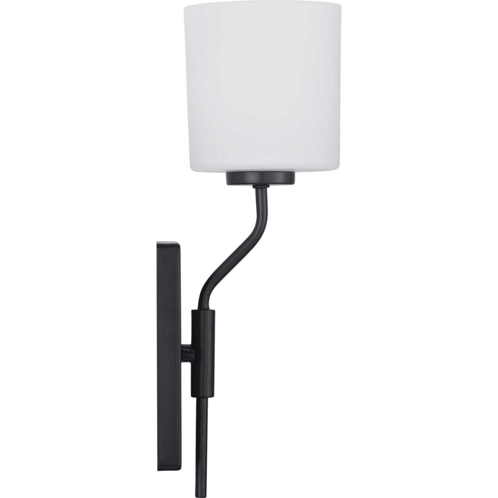 Progress Lighting P300222-031 One Light Wall Bracket, Black