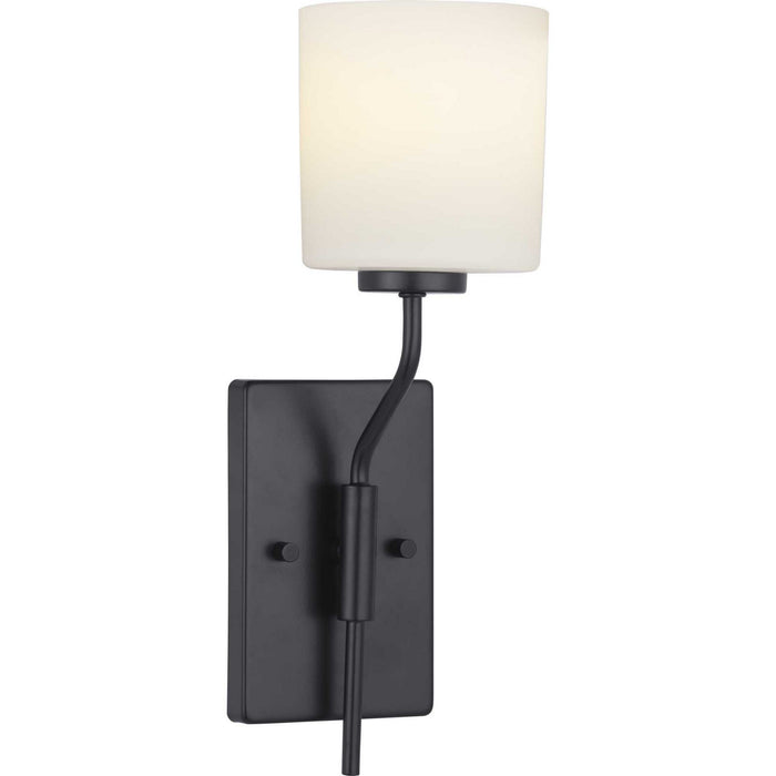 Progress Lighting P300222-031 One Light Wall Bracket, Black
