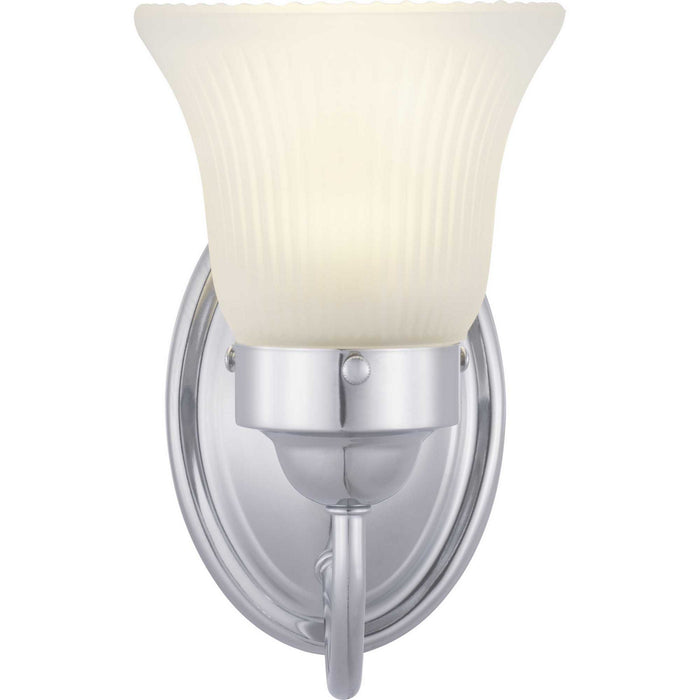 Progress Lighting P3287-15ET One Light Bath Bracket, Polished Chrome