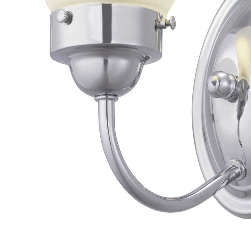 Progress Lighting P3287-15ET One Light Bath Bracket, Polished Chrome