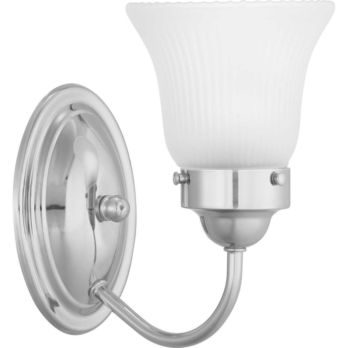 Progress Lighting P3287-15ET One Light Bath Bracket, Polished Chrome