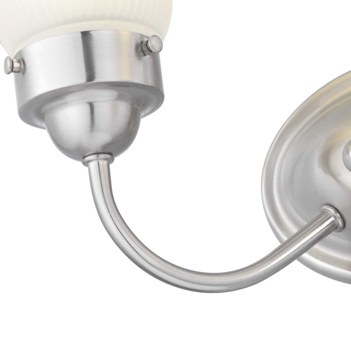 Progress Lighting P3288-09ET Two Light Bath Bracket, Brushed Nickel