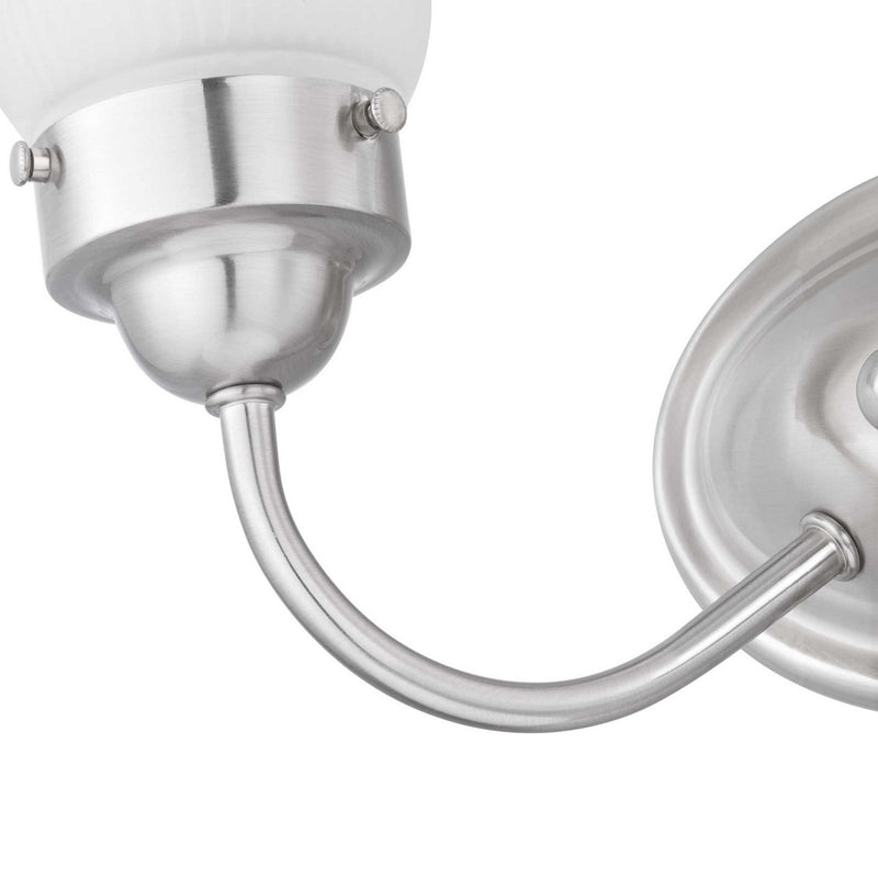 Progress Lighting P3288-09ET Two Light Bath Bracket, Brushed Nickel