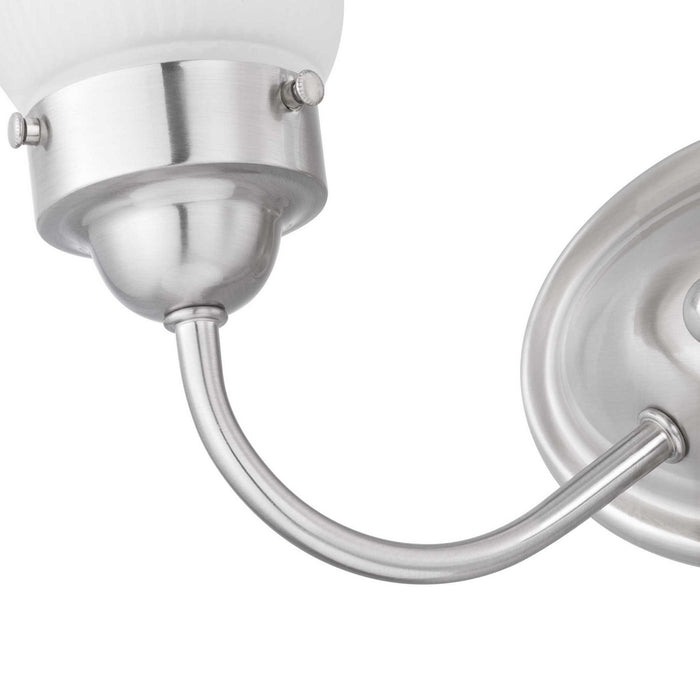 Progress Lighting P3288-09ET Two Light Bath Bracket, Brushed Nickel
