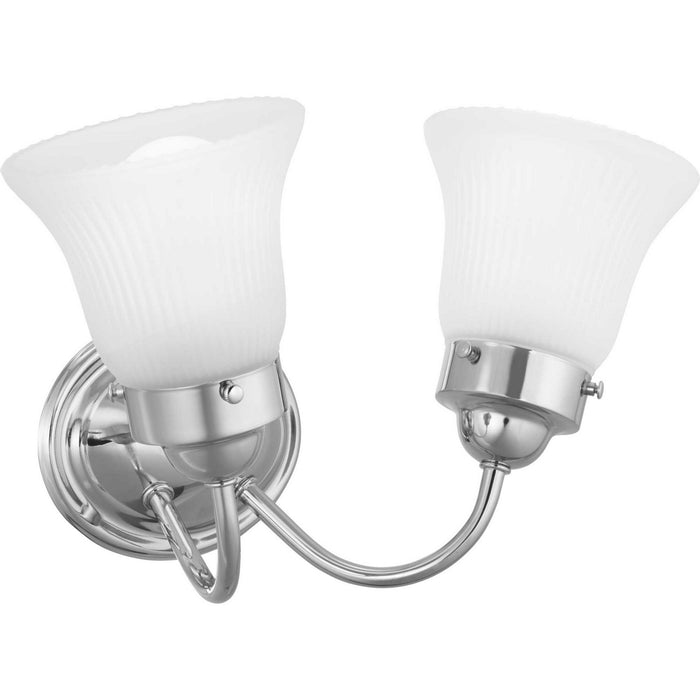 Progress Lighting P3288-15ET Two Light Bath Bracket, Polished Chrome