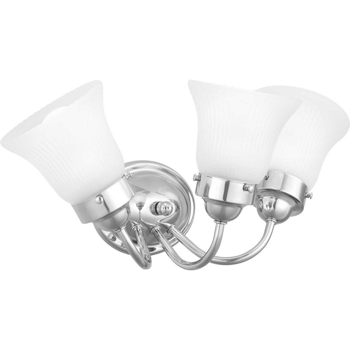 Progress Lighting P3289-15ET Three Light Bath Bracket, Polished Chrome