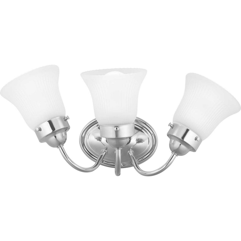 Progress Lighting P3289-15ET Three Light Bath Bracket, Polished Chrome
