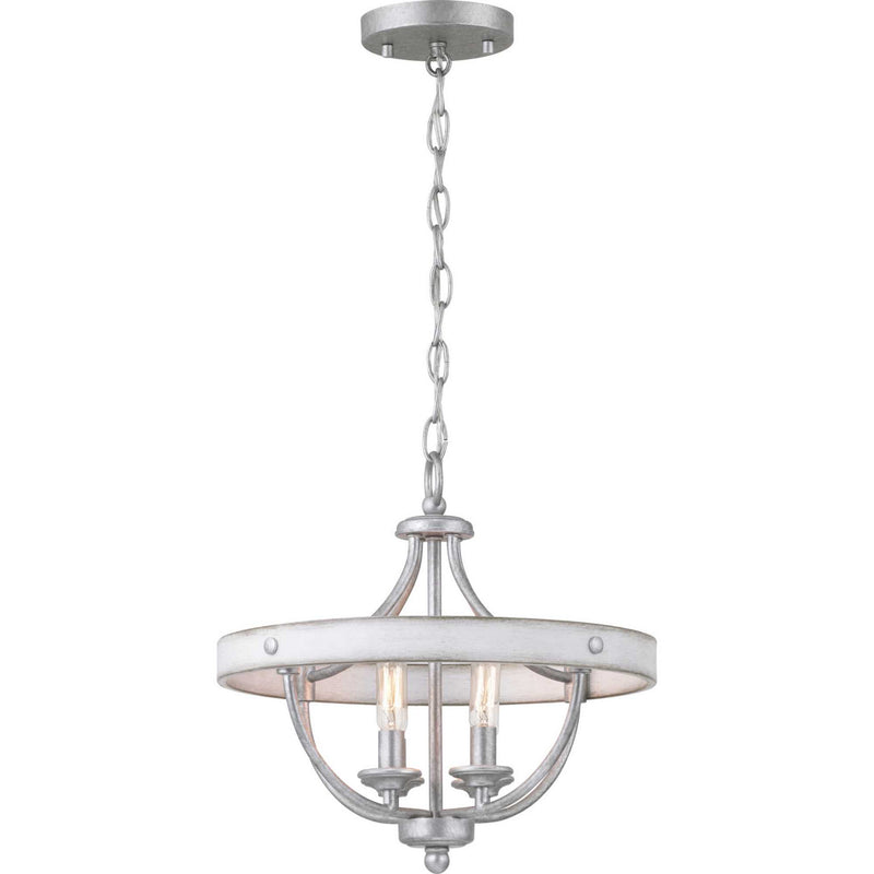 Progress Lighting P350117-141 Four Light Semi-Flush Convertible, Galvanized Finish