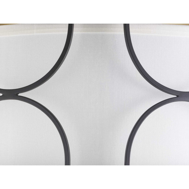 Progress Lighting P350132-031 Three Light Flush Mount, Black