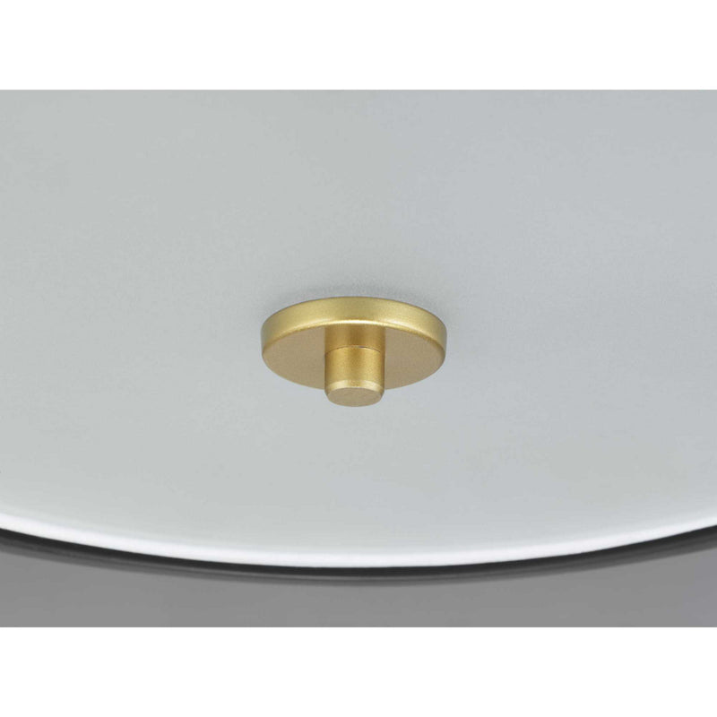 Progress Lighting P350132-031 Three Light Flush Mount, Black