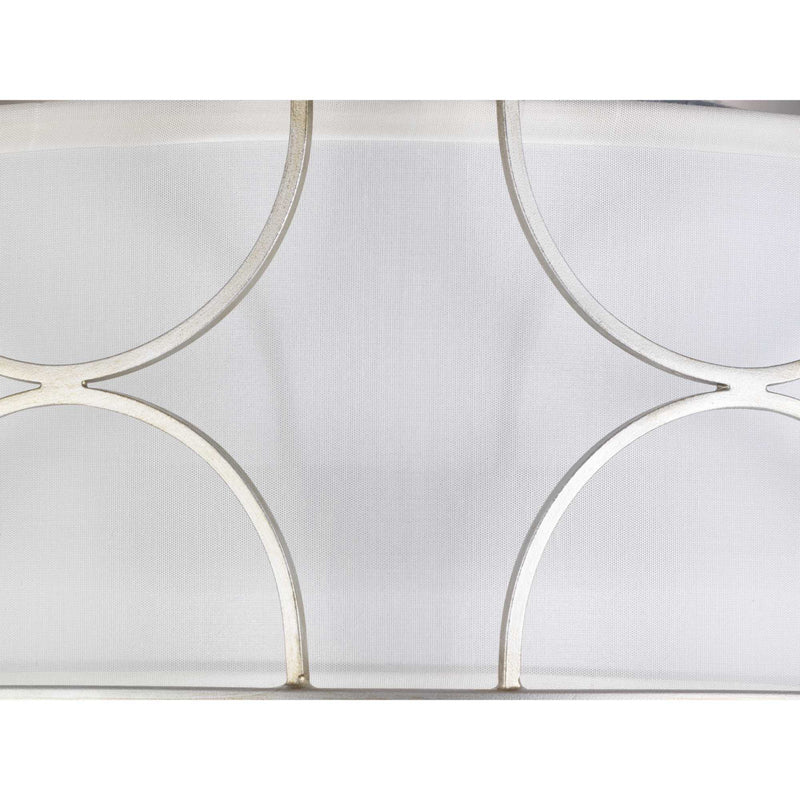 Progress Lighting P350132-134 Three Light Flush Mount, Silver Ridge