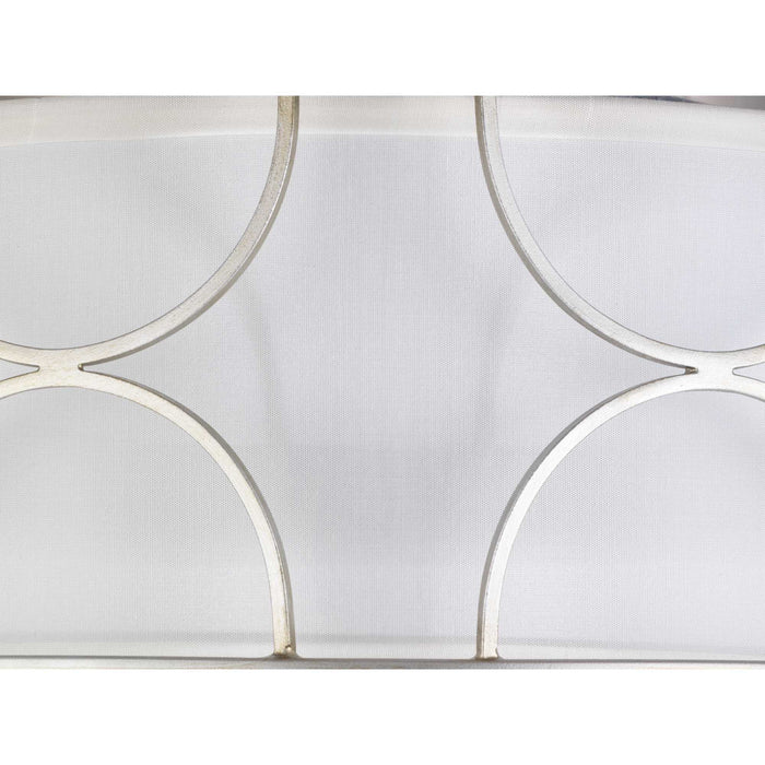 Progress Lighting P350132-134 Three Light Flush Mount, Silver Ridge